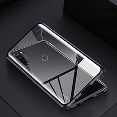 Coque Rebord Bumper Luxe Aluminum Metal Miroir 360 Degres Housse Etui Aimant M01 pour Xiaomi Redmi Note 8T Noir