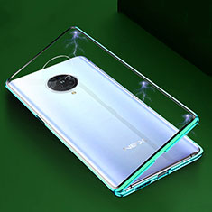 Coque Rebord Bumper Luxe Aluminum Metal Miroir 360 Degres Housse Etui Aimant M04 pour Vivo Nex 3 Vert