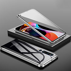 Coque Rebord Bumper Luxe Aluminum Metal Miroir 360 Degres Housse Etui Aimant M04 pour Xiaomi Mi 10 Noir