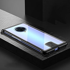 Coque Rebord Bumper Luxe Aluminum Metal Miroir 360 Degres Housse Etui Aimant M07 pour Vivo Nex 3 Noir