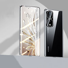 Coque Rebord Bumper Luxe Aluminum Metal Miroir 360 Degres Housse Etui Aimant P01 pour Huawei Honor 80 Pro 5G Noir