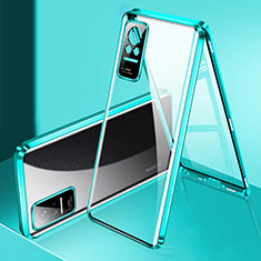 Coque Rebord Bumper Luxe Aluminum Metal Miroir 360 Degres Housse Etui Aimant P01 pour Xiaomi Civi 1S 5G Vert