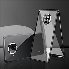 Coque Rebord Bumper Luxe Aluminum Metal Miroir 360 Degres Housse Etui Aimant P01 pour Xiaomi Mi 10i 5G Noir