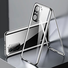 Coque Rebord Bumper Luxe Aluminum Metal Miroir 360 Degres Housse Etui Aimant P01 pour Xiaomi Mi 11i 5G Noir