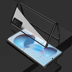 Coque Rebord Bumper Luxe Aluminum Metal Miroir 360 Degres Housse Etui Aimant P02 pour Xiaomi Civi 1S 5G Noir