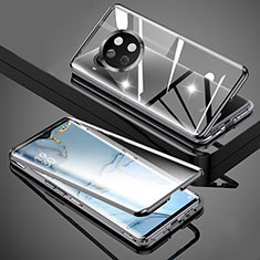 Coque Rebord Bumper Luxe Aluminum Metal Miroir 360 Degres Housse Etui Aimant P02 pour Xiaomi Mi 10i 5G Noir