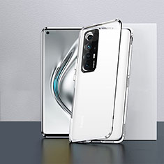 Coque Rebord Bumper Luxe Aluminum Metal Miroir 360 Degres Housse Etui Aimant P03 pour Xiaomi Mi 10S 5G Argent