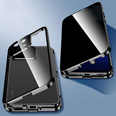 Coque Rebord Bumper Luxe Aluminum Metal Miroir 360 Degres Housse Etui Aimant P03 pour Xiaomi Mi 13 Pro 5G Noir