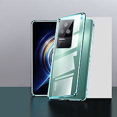 Coque Rebord Bumper Luxe Aluminum Metal Miroir 360 Degres Housse Etui Aimant P03 pour Xiaomi Redmi K50 Pro 5G Vert