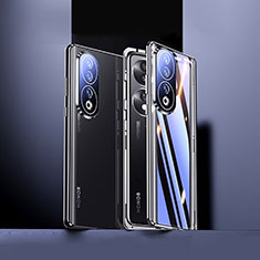 Coque Rebord Bumper Luxe Aluminum Metal Miroir 360 Degres Housse Etui Aimant pour Huawei Honor 90 5G Noir