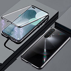 Coque Rebord Bumper Luxe Aluminum Metal Miroir 360 Degres Housse Etui Aimant pour Realme X50t 5G Noir