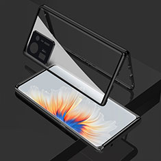 Coque Rebord Bumper Luxe Aluminum Metal Miroir 360 Degres Housse Etui Aimant pour Xiaomi Mi Mix 4 5G Noir