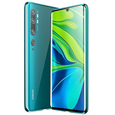 Coque Rebord Bumper Luxe Aluminum Metal Miroir 360 Degres Housse Etui Aimant pour Xiaomi Mi Note 10 Pro Vert