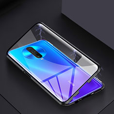 Coque Rebord Bumper Luxe Aluminum Metal Miroir 360 Degres Housse Etui Aimant pour Xiaomi Redmi K30i 5G Noir