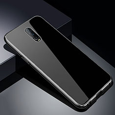 Coque Rebord Bumper Luxe Aluminum Metal Miroir 360 Degres Housse Etui Aimant T02 pour Oppo R17 Pro Argent