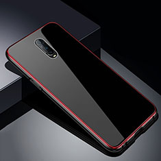 Coque Rebord Bumper Luxe Aluminum Metal Miroir 360 Degres Housse Etui Aimant T02 pour Oppo RX17 Pro Rouge