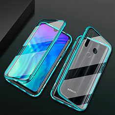 Coque Rebord Bumper Luxe Aluminum Metal Miroir 360 Degres Housse Etui Aimant T04 pour Huawei Honor 10i Vert