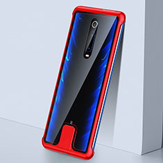 Coque Rebord Bumper Luxe Aluminum Metal Miroir 360 Degres Housse Etui Aimant T05 pour Xiaomi Redmi K20 Rouge