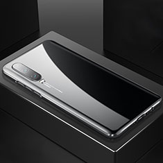 Coque Rebord Bumper Luxe Aluminum Metal Miroir 360 Degres Housse Etui Aimant T06 pour Huawei P30 Noir