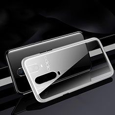 Coque Rebord Bumper Luxe Aluminum Metal Miroir 360 Degres Housse Etui Aimant T06 pour Oppo R17 Pro Blanc