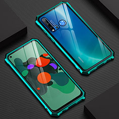 Coque Rebord Bumper Luxe Aluminum Metal Miroir 360 Degres Housse Etui Aimant T07 pour Huawei Nova 5i Vert