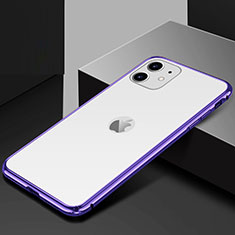 Coque Rebord Bumper Luxe Aluminum Metal Miroir 360 Degres Housse Etui Aimant T10 pour Apple iPhone 11 Mixte