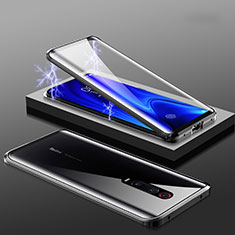 Coque Rebord Bumper Luxe Aluminum Metal Miroir 360 Degres Housse Etui M01 pour Xiaomi Redmi K20 Noir