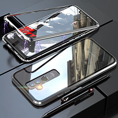 Coque Rebord Bumper Luxe Aluminum Metal Miroir 360 Degres Housse Etui pour Huawei Mate 20 Lite Argent