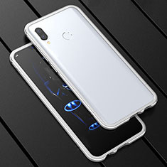 Coque Rebord Bumper Luxe Aluminum Metal Miroir 360 Degres Housse Etui pour Huawei Nova 3i Blanc