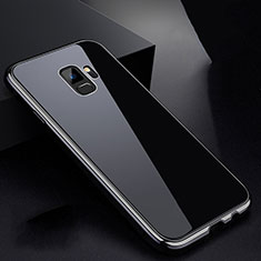 Coque Rebord Bumper Luxe Aluminum Metal Miroir 360 Degres Housse Etui pour Samsung Galaxy S9 Gris