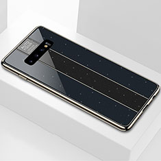 Coque Rebord Contour Silicone et Vitre Miroir Housse Etui A01 pour Samsung Galaxy S10 5G Noir