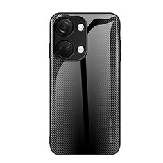 Coque Rebord Contour Silicone et Vitre Miroir Housse Etui Degrade Arc en Ciel JM1 pour OnePlus Nord 3 5G Noir