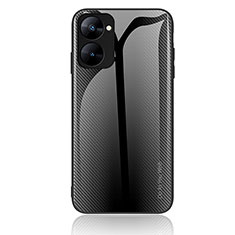 Coque Rebord Contour Silicone et Vitre Miroir Housse Etui Degrade Arc en Ciel JM1 pour Realme 10S 5G Noir