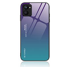 Coque Rebord Contour Silicone et Vitre Miroir Housse Etui Degrade Arc en Ciel JM1 pour Realme C33 (2023) Mixte