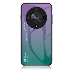 Coque Rebord Contour Silicone et Vitre Miroir Housse Etui Degrade Arc en Ciel LS1 pour Huawei Honor Magic6 Lite 5G Mixte