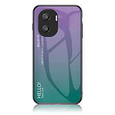 Coque Rebord Contour Silicone et Vitre Miroir Housse Etui Degrade Arc en Ciel LS1 pour Huawei Honor X40i 5G Mixte