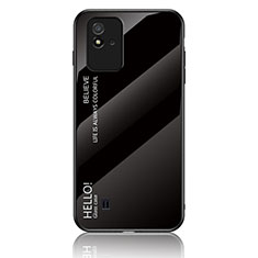 Coque Rebord Contour Silicone et Vitre Miroir Housse Etui Degrade Arc en Ciel LS1 pour Realme C11 (2021) Noir