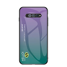 Coque Rebord Contour Silicone et Vitre Miroir Housse Etui Degrade Arc en Ciel LS1 pour Xiaomi Black Shark 4S Pro 5G Mixte