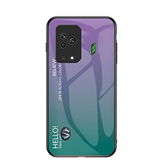 Coque Rebord Contour Silicone et Vitre Miroir Housse Etui Degrade Arc en Ciel LS1 pour Xiaomi Black Shark 5 5G Mixte