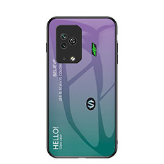 Coque Rebord Contour Silicone et Vitre Miroir Housse Etui Degrade Arc en Ciel LS1 pour Xiaomi Black Shark 5 Pro 5G Mixte