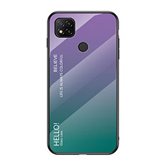 Coque Rebord Contour Silicone et Vitre Miroir Housse Etui Degrade Arc en Ciel LS1 pour Xiaomi Redmi 9 Activ Mixte