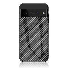 Coque Rebord Contour Silicone et Vitre Miroir Housse Etui Degrade Arc en Ciel LS2 pour Google Pixel 7 Pro 5G Noir