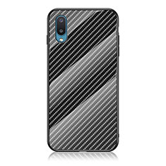 Coque Rebord Contour Silicone et Vitre Miroir Housse Etui Degrade Arc en Ciel LS2 pour Samsung Galaxy A02 Noir