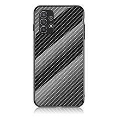 Coque Rebord Contour Silicone et Vitre Miroir Housse Etui Degrade Arc en Ciel LS2 pour Samsung Galaxy A23 4G Noir