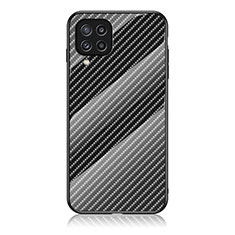 Coque Rebord Contour Silicone et Vitre Miroir Housse Etui Degrade Arc en Ciel LS2 pour Samsung Galaxy M32 4G Noir