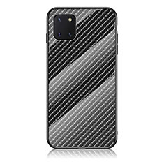 Coque Rebord Contour Silicone et Vitre Miroir Housse Etui Degrade Arc en Ciel LS2 pour Samsung Galaxy M60s Noir