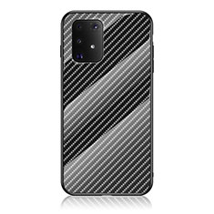 Coque Rebord Contour Silicone et Vitre Miroir Housse Etui Degrade Arc en Ciel LS2 pour Samsung Galaxy M80S Noir