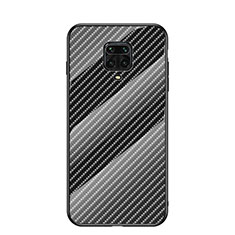 Coque Rebord Contour Silicone et Vitre Miroir Housse Etui Degrade Arc en Ciel LS2 pour Xiaomi Poco M2 Pro Noir