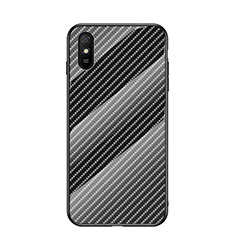 Coque Rebord Contour Silicone et Vitre Miroir Housse Etui Degrade Arc en Ciel LS2 pour Xiaomi Redmi 9A Noir