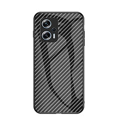 Coque Rebord Contour Silicone et Vitre Miroir Housse Etui Degrade Arc en Ciel LS2 pour Xiaomi Redmi K50i 5G Noir